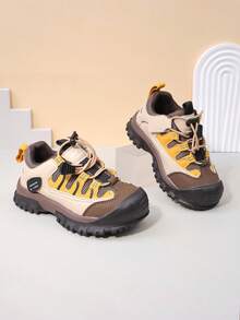 New Autumn And Winter Children's Outdoor Hiking Shoes, Stylish Buckle Casual Shoes, Mesh Breathable Sports Shoes