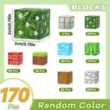 Magnetic Building Blocks Set - Children STEM Sensory Cubes, Develop Creativity, Build Magnetic Mineral World, Improve Problem-Solving Skills, Halloween, Christmas, Birthday Gift Toy, Magnetic Building Toys Set, Perfect Sensory DIY Toy For Boys And Girls, Endless Fun (Random Color And Pattern Style)