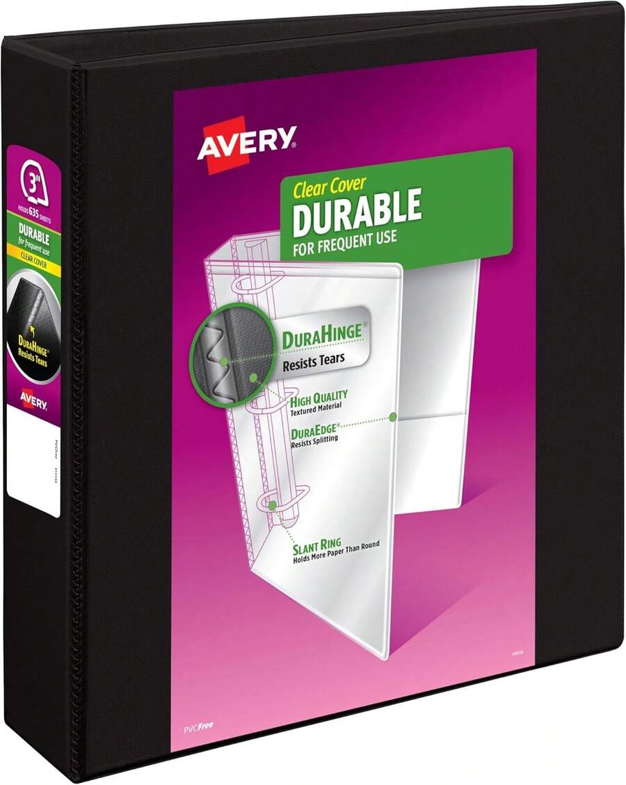 Carpeta durable con vista y anillo inclinado,,62cm - Verde - Ver 1