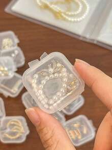 2pcs/3pcs/5pcs/10pcs/20pcs/30pcs Transparent Small Storage Box, Travel Portable Earplug Pill Jewelry Ring Necklace Dust-Proof Multi-Function Box Autumn University Essentials Travel Essentials For Holiday Vacation Travel Bag For Women Jewelry Organizer Jewellery Box For Women