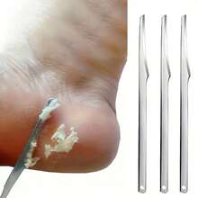 2 Pieces Professional Stainless Steel Foot Scrubber For Removing Dead Skin, Foot Scraper, Pedicure Tool, Suitable For Men And Women's Foot Care. Christmas Stocking Fillers,Gifts,Funny Gifts,Ramadan,Personalised Gift,