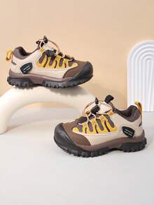 New Autumn And Winter Children's Outdoor Hiking Shoes, Stylish Buckle Casual Shoes, Mesh Breathable Sports Shoes