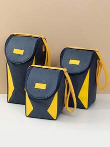 1pc Office Workers' Lunch Box Bags, Waterproof Hand-Held Insulation Bags, Student Insulation Bags, Insulated Ice Packs, Thickened Aluminum Foil With Rice Bags