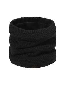 冬季颈部保暖带保暖内衬，高领加厚针织围脖，防寒 - 顆粒 - 查看 2