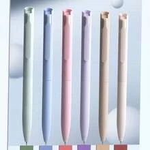 50 件莫兰迪文具套装，返校，大容量铅笔盒，6 支黑色凝胶笔，6 支莫兰迪 0.5 毫米自动铅笔，12 支彩色粉笔，便利贴，橡皮擦，尺子，可爱办公学校用品礼物，适合女性和男性，学校用品