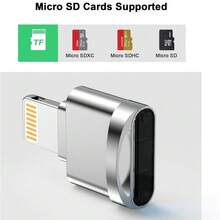 1个迷你TF卡读卡器适配器，兼容/OTG转Micro TF卡读卡器转换器，兼容 14 Pro Max/14 Pro/14 Plus/14/13/12/11/XS/XR/8/7/6/兼容系列 - 彩色 - 查看 8