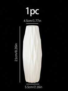 Un grande vaso decorativo in plastica da terra, progettato come un elemento di arredo domestico creativo e infrangibile, alto 58 cm. Questo versatile vaso è adatto per essere posizionato a terra o su tavoli, rendendolo un ideale elemento decorativo per soggiorni, uffici, camere da letto, case di campagna, matrimoni, feste, festival, cucine e altri ambienti domestici moderni. Vaso da fiori per la decorazione della stanza, vaso di vetro