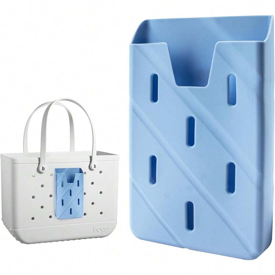 B&T Phone Holder Charm For Bogg Bags - Universal Phone Case Accessory Compatible With All Bogg Totes - Beach Bag Cell Phone Holder Light Blue - Kiểu 3 - Xem 1