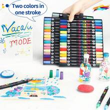 168 Colors Acrylic Markers, Marker Pen Set,Perfect For Painting, Illustrations, Handcrafted Art,School Back-To-School Season For Coloring Books And Other DIY Projects,Suitable For Paper, Fabric, Wood, Rocks, Plastic, Glass, Ceramics, Pumpkins, Etc., Acrylic Paint Marker Pens For Students And Adults, Easter,Thanksgiving, Halloween, Christmas Gifts Back To School
