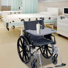YUNRUX Wheelchair Table Top, Wheelchair Table Shelf, Wheelchair Table Shelf With Cup Holder