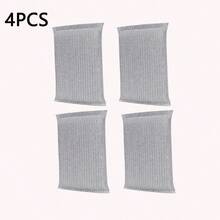 4 PIEZAS/8 PIEZAS/12 PIEZAS Esponja de limpieza de cocina de alta densidad de seda plateada, esponja mágica de fregado, cepillo de fregado de doble cara, esponja universal abrasiva para lavar platos