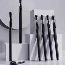 10支/1支专业书写工具：0.5毫米针尖商务签名笔 - 一款实用的圆珠笔，速干，碳芯材质。非常适合办公室、校园、万圣节、圣诞节等场合。速干中性笔，0.5毫米，黑色墨水 - 书写流畅，极致干燥，口袋夹设计圆珠笔，签名笔，