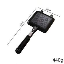 家用双面不粘煎烤牛排户外煎锅、烤盘、早餐煎锅、可拆卸便携式早餐锅、三明治烤盘批发、双面不粘涂层早餐锅、煎烤牛排平底锅