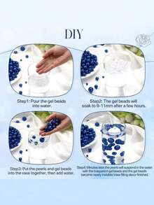 100g Artificial Floating Pearl Filler, For Vase Decor, Floating Candle Decor, Home Center Decor, Suitable For DIY Wedding, Birthday, Theme Party, Halloween Decor And Christmas Center Decor, 10mm, 16mm, 20mm (Including Water Absorbing Gel Beads) Home Decor Room Decor Flower Vase Glass Vase