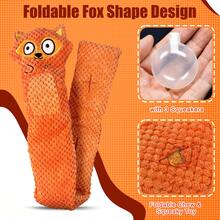 Stuffed Fox Puzzle Toy For Dogs - Mental Stimulation & Fun Play - Burnt Orange - View 3