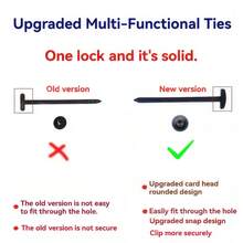 升级版 12/30/50 件尼龙通用扎带扣针和扎带自锁固定电缆扎带电线紧固带