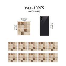 PVC Self-Adhesive Removable Home Decor Kitchen Stickers & Wallpaper, Mosaic Tile-Style Wall Decals Ideal For Decorating Kitchen And Living Room Walls, Cabinets, Sinks, Bedrooms, Kitchens, Bathrooms, Offices, And More Kitchen Accessories, Bathroom Accessories, Kitchen Decor