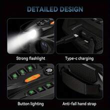 Dispositivo de visión nocturna infrarroja de ultra alta definición 4K, ajuste de 7 niveles de 5W de infrarrojos, pantalla IPS de alta definición de 4.0 pulgadas, compatible con modos de foto y video, batería de gran capacidad de 5000mAh para larga duración, vigilancia infrarroja, visualización a larga distancia, diseño compacto, visión nocturna portátil, construcción duradera, óptica de precisión, accesorio de visión nocturna, infrarrojos ajustables, aficionados, observadores de vida silvestre