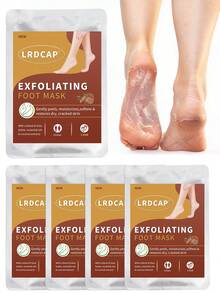 5 Packs Exfoliating Foot Mask-Dry&Cracked Skin, Ultra Hydrating Foot Mask, Intensely Moisturizes Repairs And Softens Rough Dry Skin With Coconut &Aloe Essential Oils For Peeling Mask Removes Dead Skin And Calluses,Cracked Feet In Fall & Winter, Moisturizing Foot Masks | Foot Care Making Your Skin Appear More Ripe And Delicate, A Perfect Choice For Holiday Gift