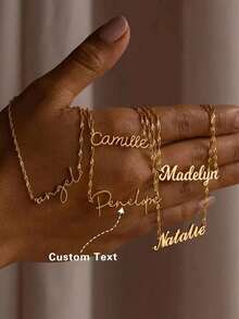 1pc Personalized Luxury Gold Fashionable Chic Sexy Necklace, Suitable As A Gift For Friends, Family, Birthday, Anniversary, Holidays, Commute, Party, Vacation. Available In Silver, Gold, Fashionable, Multicolor, Retro, Minimalist, Unisex, Casual, Cute, Customized, Unique. An Ideal Gift For Him Or Her, Boyfriend, Girlfriend, Dad, Mom