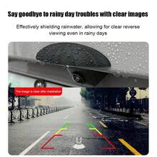汽车后摄像头防雨罩 - 加厚加宽硅胶，无损安装，适用于所有车型，晴雨天气，完美礼物，汽车摄像头罩，防雨，时尚设计，耐用汽车配件 - 均碼 - 查看 9