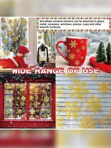 1 pieza de 29 pegatinas de copos de nieve, pegatina de cristal estática de copos de nieve blancos - para fiesta de vacaciones, regalo, tarjeta, bolsa, pegatina DIY de copos de nieve de invierno; pegatina de ventana de copos de nieve navideños; decoraciones navideñas; decoración de fondo de puerta de invierno; pegatina de cristal estática de copos de nieve blancos; decoraciones navideñas