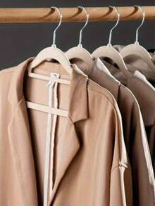 1pc/10pcs/20pcs White, Pink, Black, Gray Plush Clothes Hangers For Home Use, No Trace, Anti-Shoulder Corner, Anti-Slip, Can't Lift Bags, Clothes Drying Support, Organizer, Dry And Wet Dual-Use (Slight Color Difference Defects Do Not Affect Use)