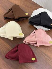 1pc Elegant Solid Color Polyester Satin Triangle Hair Claw, Suitable For All Seasons Fall Fashion Women Hair Clip Autumn Hair Accessories Claw Clips Hair Clutch Clips For Hair Winter For Vacation Outfits Woman