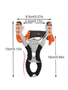 قذيفة صيد خارجية عالية الدقة قطعة واحدة، إطار قذيفة صيد احترافي قوي، مناسب للبالغين والأطفال، للصيد الخارجي مع أشرطة مطاطية