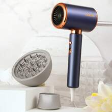 CRASTS Professional Hair Dryer, High Power, Blue Light Hair Care, Cold & Hot Air, Salon & Home Use, Quiet Operation
