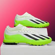 男士足球鞋，女士足球鞋，男女通用，轻便专业训练草地户外运动鞋 - 綠 - 查看 5