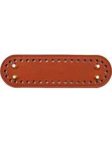 Base de bolso de material de PU, accesorios DIY, acolchado de fondo de bolso en forma ovalada, fondo de bolso perforado, fondo de bolso tejido para bolso bandolera, 7 * 3,1 pulgadas, adecuado para base de accesorios de bolso DIY, uso diario para niños y niñas, compacto y portátil para ir y venir