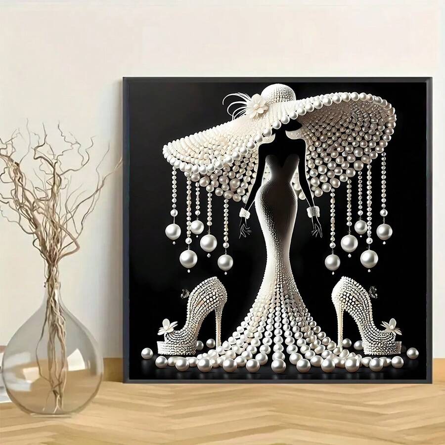 DIY 钻石画套装，亚克力圆钻，卡通主题刺绣马赛克艺术，全套适合初学者，非常适合家居装饰和墙壁艺术