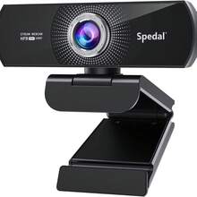 Spedal Wide Angle Webcam,120 Degree Large View Spedal 934 Video Conference Camera, Full HD 1080P Live Streaming Web Cam With Built-In Microphone, USB Webcam For PC, Laptop And Desktop
