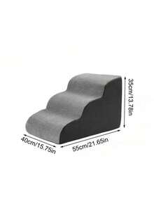 Kleine/mittlere Hunde Treppe - rutschfeste abnehmbare Stufen, dicke Memory-Schaum Gradientenleiter, schützt Wirbelsäule & Gelenke