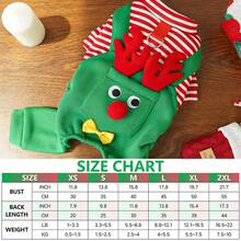 Suéteres para perros Disfraz navideño para mascotas Ropa de reno de invierno para perros y gatos Sudadera suave y cálida