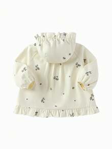 Balabala Young Girl Jacket Hooded 2025 Fall New Windproof Water-Resistant - White Purple - View 2