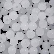 50 piezas de cuentas de vidrio de unicolor clásico de 6 mm para joyería hecha a mano DIY, adecuadas para pulseras, collares y uso diario - Cuentas de color sólido de 6 mm - Ver 20