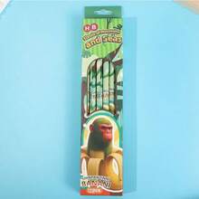 12pcs/Box HB Pencils With Shanhaijing Series Hybrid Creature Designs, Can Be Used As Motivational Props Or Rewards (4 Random Patterns & Colors)