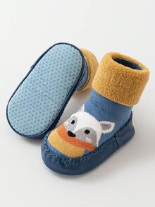 2 Pairs Baby Socks, Anti-Slip Crawling Socks For Newborns 0-3 Years Old, Soft & Loose Fit - Multicolor - View 10