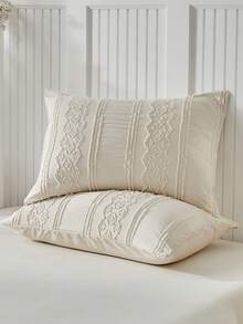 2/3pcs Camel Velvet Duvet Cover Bedding Set, Bohemian Farmhouse Style, Soft & Breathable, Vintage Chic, With Zipper Closure (1 Duvet Cover + 1/2 Pillowcase) - Khaki - View 5