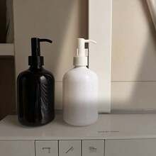 Refillable Pump Bottles For Shampoo, Body Wash, Hand Soap, Lotion, Essential Oils, Light-Blocking For Kitchen, Bathroom Counter
