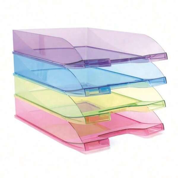 campus Bandeja de Sobremesa Plus Office Azul Opaca – Organizador de Documentos para Escritorio de Hogar u Oficina ✅ Entrega 24/72h a España (península)