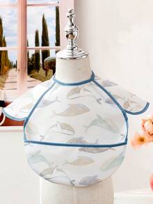 1 件防脏婴儿围兜 - 防水婴儿围裙 - 适合婴儿进食的旅行围兜 - 婴儿食物围兜 - 彩色 - 查看 17