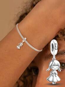 1 pezzo Accessorio di moda per braccialetti e bracciali da donna, con perline e charm, adatto per la creazione di gioielli fai-da-te e per abbinare al look quotidiano, decorazione gioiello per ragazze