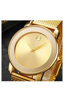 2025 Elegant Fashion Round Dial Analog Quartz Watch, Casual  Wristwatch, Watches For Women, Fashion - Bạc - Xem 4