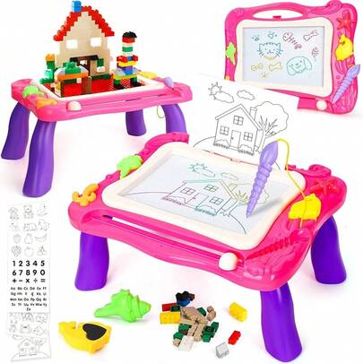 Magnetic Drawing Board Toddlers-Magnetic Doodle Board Toddlers Drawing Table With Toy Building Blocks Doodle Board Toys Gifts ToddlerKids Rattle Teething Soft Plush Stuffed Animal Cuddly Sensory Textured Crinkle Squeaky Musical Piano Drum Xylophone Light Up Flashing Projection Rattle Ball Soft Ball Rubber Ball Squeeze Ball Bouncy Ball Stacking Stacking Rings Nesting Cups Building Blocks Soft Blocks Wooden Blocks Foam Blocks Magnetic Blocks Shape Sorter Puzzle Peg Puzzle Floor Puzzle Jigsaw Puzzle 3D Puzzle Bath Floating Squirt Bath Crayon Bath Stickers Pull Push Walker Ride On Rocking Horse Rocking Chair Stroller Car Hanging Mobile Crib Mobile Plush Mobile Activity Gym Gym Tummy Mirror Chew Bite Developmental Learning Educational Interactive Battery Operated Wind Up Handheld Travel Portable Kit Sticker Book Coloring Book Crayons Markers Pencils Paint Set Dollhouse Miniature Furniture Action Figu