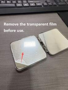 1个水波纹折叠化妆镜，Y2K风格，男女通用，礼品，化妆，便宜，房间装饰，梳妆台，旅行，卧室，化妆配件，镜子，化妆镜，迷你镜，便携镜，小镜子，手持镜，便宜，圣诞礼物，化妆，化妆工具，便宜货，礼物，女士礼物，圣诞礼物 - 彩色 - 查看 6