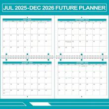 Calendario De Pared 2025-2026 – Grande (37.6x29 Cm), Con Bloques Amplios Para Notas