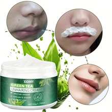 XIOIMY 50g绿茶脱毛膏，强效植物配方，顺滑轻松脱毛，快速脱毛不发黑，男女适用，柔滑护肤|温和脱毛|低致敏性脱毛膏 - 白色 - 查看 3